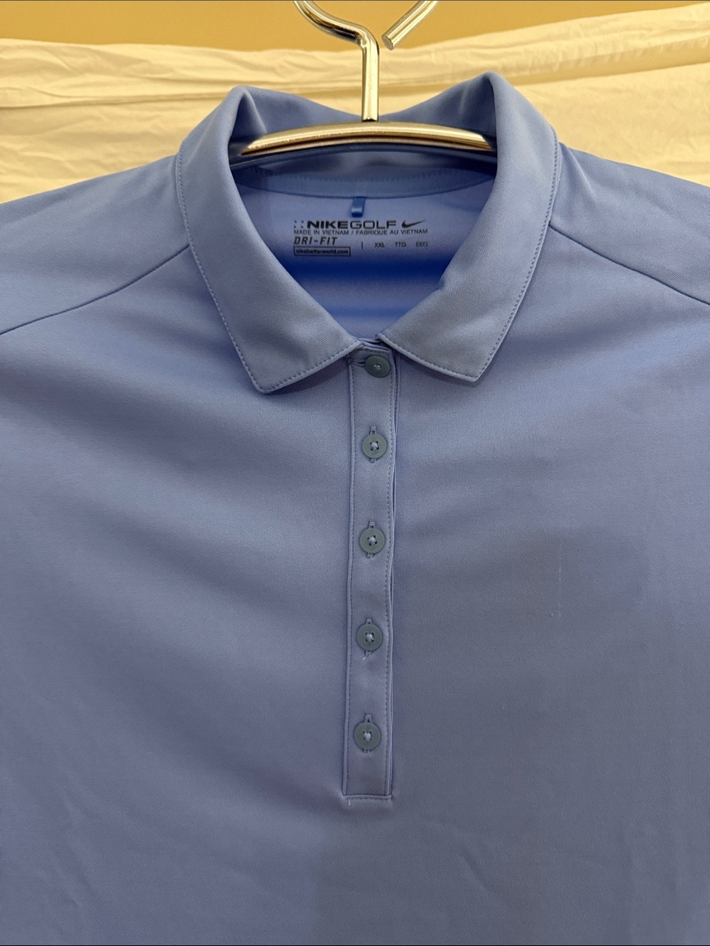 Nike Women's Sky Blue Short-Sleeve Polo - Picture 4 of 7